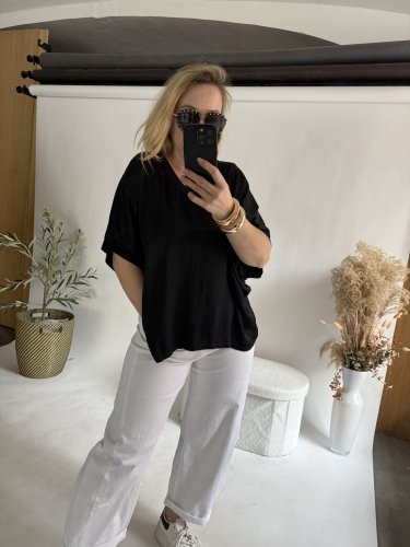 Bluza Liame-UNI SIZE na XS-XL-černá