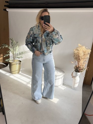 Džínsy Vanilla-modré