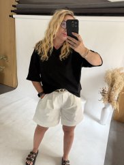Tričko Lorene oversize-čierné