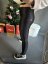 BODYSLIM LEGÍNY S PROŠITÍM - ČERNÁ - Velikost: XL