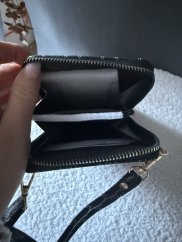 Kabelka na mobil plus peněženka-černá