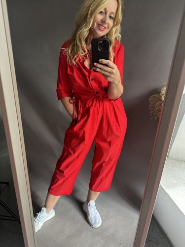 Overal Angel-UNI SIZE-čiervený