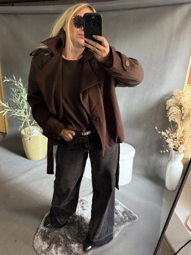 Kabátik Adela s opaskom