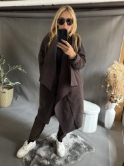 Kabát Sun otevřený-hnědý