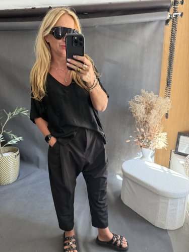 Bluza Liame-UNI SIZE na XS-XL-černá