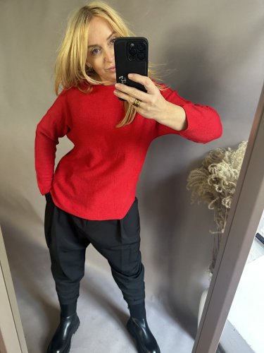 Svetr Moda-červený