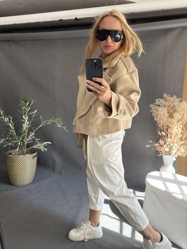 Kabátek Adéla-béžové