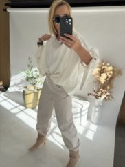 Halenka LUX UNI size-krémová