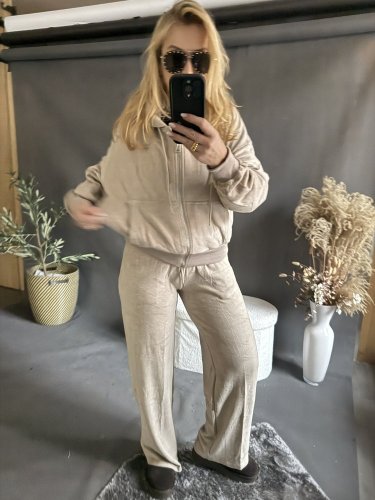 Tepláková souprava Lorene-béžová