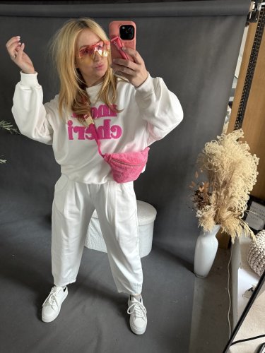 Mikina Mon Cheri-bílá