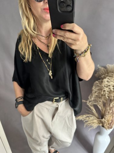 Bluza Liame-UNI SIZE na XS-XL-černá