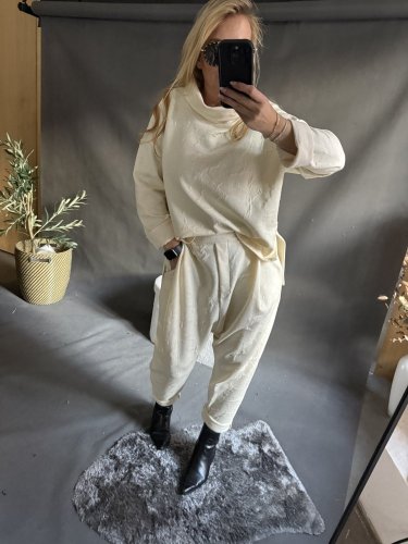 Set mikina a nohavice SUN-béžová