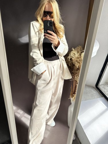 Nohavice Viskoza -béžové