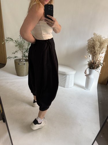 Nohavice Lux Luna-čierná