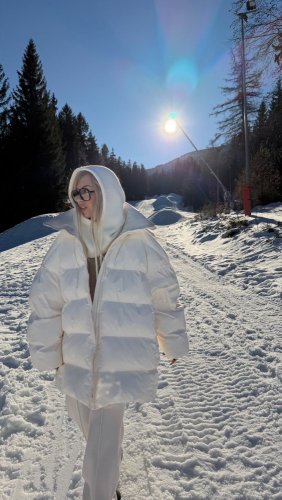 Bunda zimní Premium-krémová