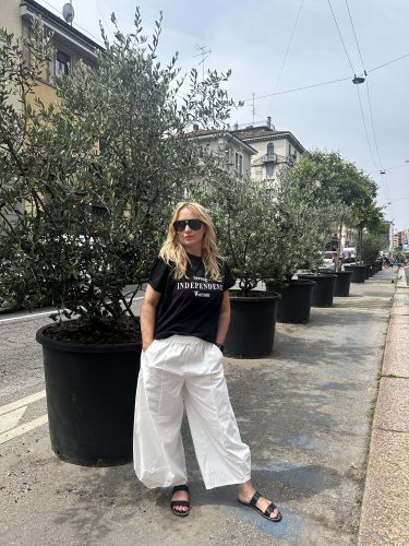 Nohavice široký strih SUN-UNI veľkosť-bielá