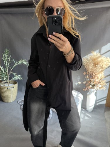 Košile Sun na suk-černá