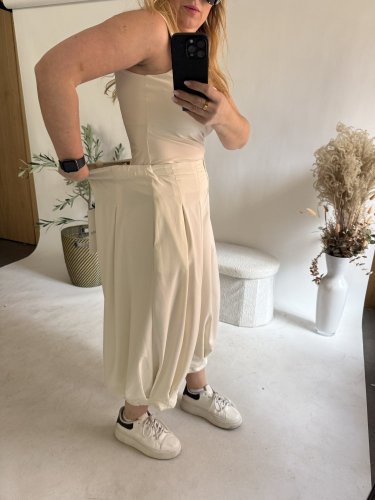 Nohavice Lux Luna-bielá