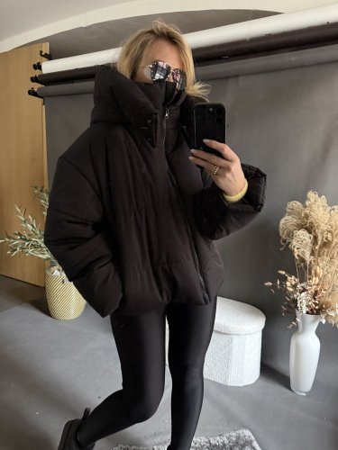 Bunda zimní premium krátká-černá