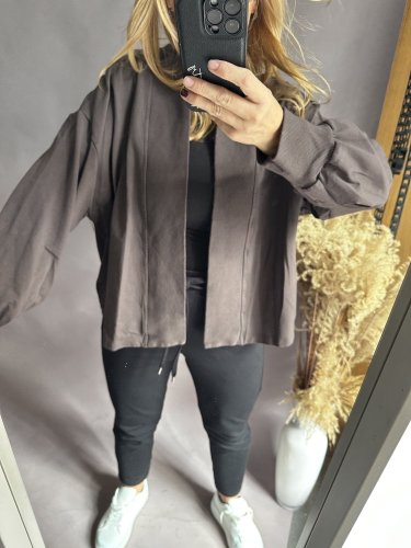 Kardigan bavlněná Aura-hnědá