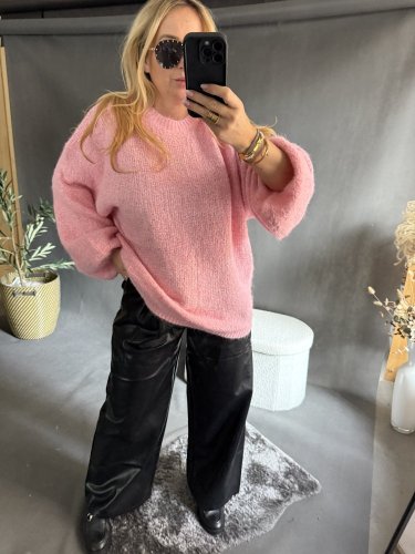 Svetr Mochy-růžový
