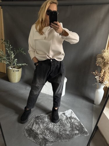 Džíny Sun nasrávací-černé