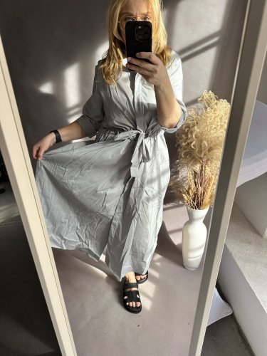 Šaty Business-šedé