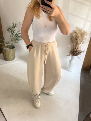 Tepláky Joyna-béžová