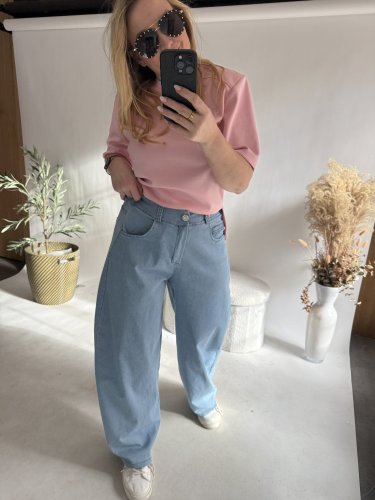 Džínsy Big do XL-baby blue