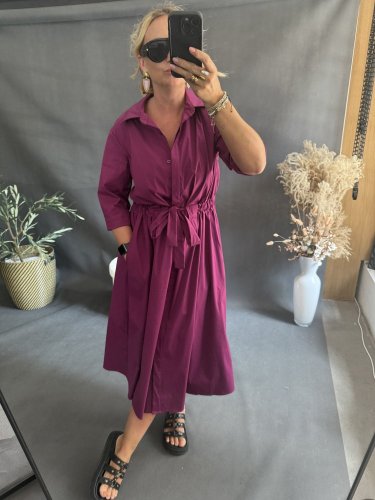 Šaty Business-fuchsia