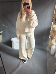 Tepláková souprava Gusto-krémová