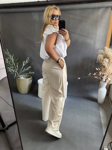 Nohavice Lumina-béžové