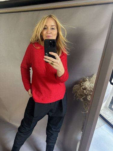 Svetr Moda-červený