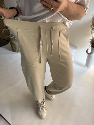 Tepláky Naif-béžové