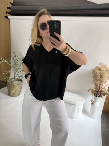 Bluza Liame-UNI SIZE na XS-XL-černá
