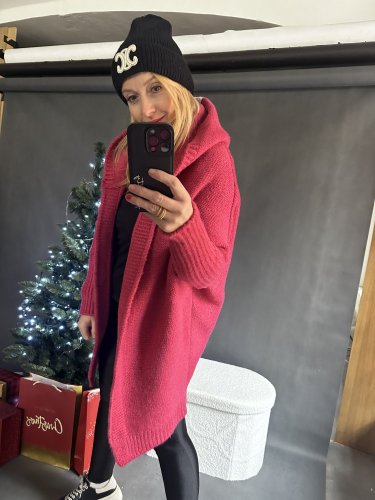 Cardigan Sempre-růžový