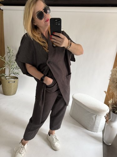 Nohavice Sun s tmavým zadným vreckom