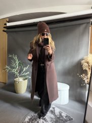 Čiapky a šál-hnedý