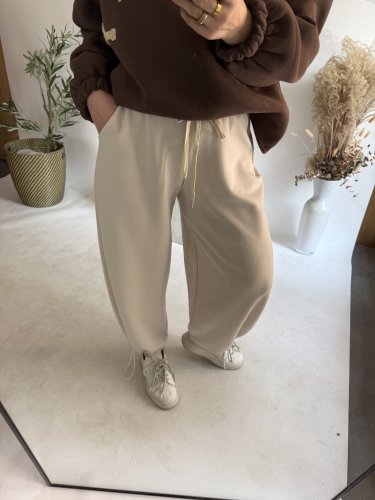 Tepláky Joyna-béžová