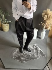 Kalhoty SUN v leather/semiš optice-černé