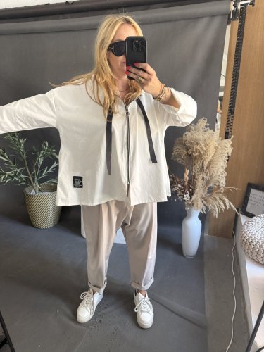 Mikina Natural-bílá