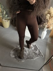 Legíny dole s pútkom-hnedé