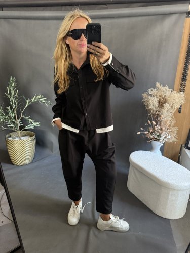 Kabátek Sun 2v1 s košilí-hnědý