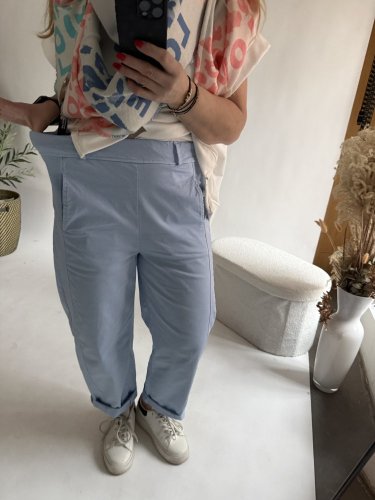 Nohavice Luisa Baloon-modré