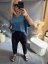 Bluza Liame-UNI SIZE na XS-XL-tyrkysová