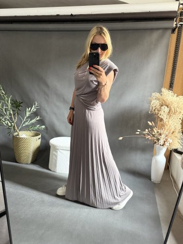 Set Moon 2-dlhé nohavice-mocca