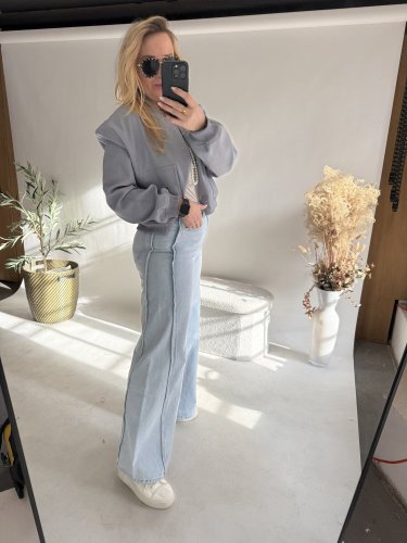 Džínsy Vanilla-modré