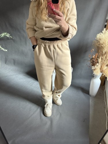 Oversize Tepláky Ocean-béžové