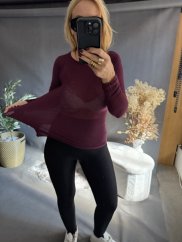 Tričko Cashmere-vínová