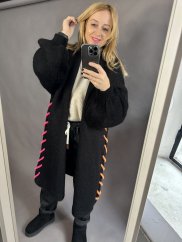 Oversize Cardigan Colours-černý